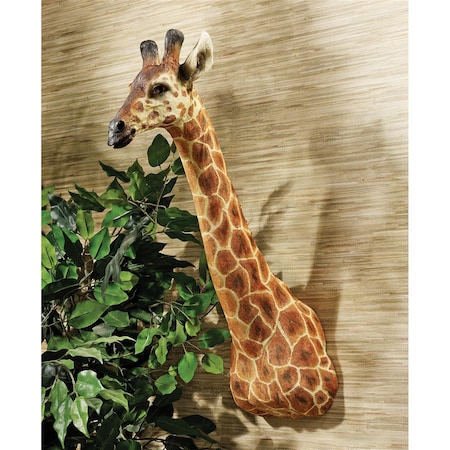 African Giraffe Trophy Wall Sculpture